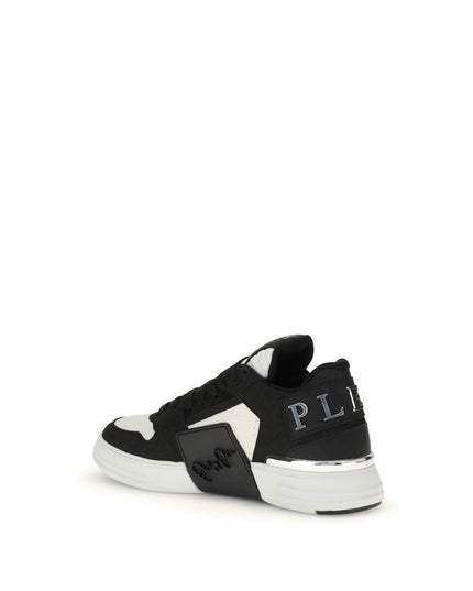 Philipp Plein Black Calf Leather Bos Taurus Low Top Sneakers