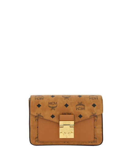 MCM Brown Calf Leather Bos Taurus Shoulder Bag