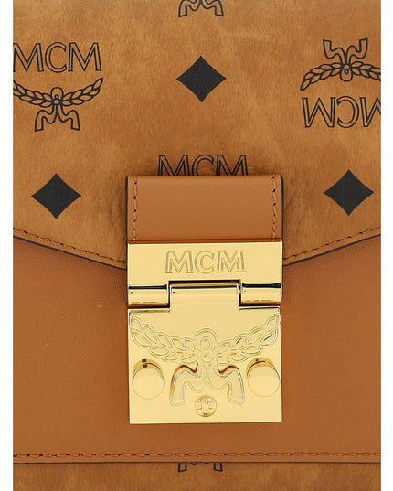 MCM Brown Calf Leather Bos Taurus Shoulder Bag