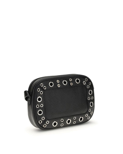 Valentino Garavani Black Leather Shoulder Bag