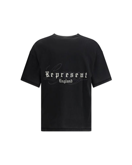 Represent Black Cotton T-Shirt