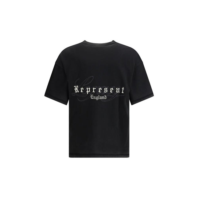 Represent Black Cotton T-Shirt