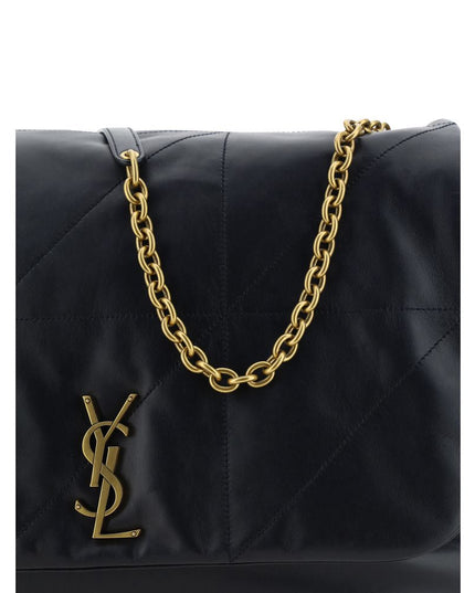 Saint Laurent Black Lamb Ovis Aries Aries Shoulder Bag