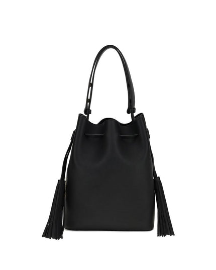 Valentino Garavani Black Leather Shoulder Bag