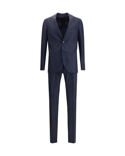 Lardini Blue Wool Two-Piece Suit
