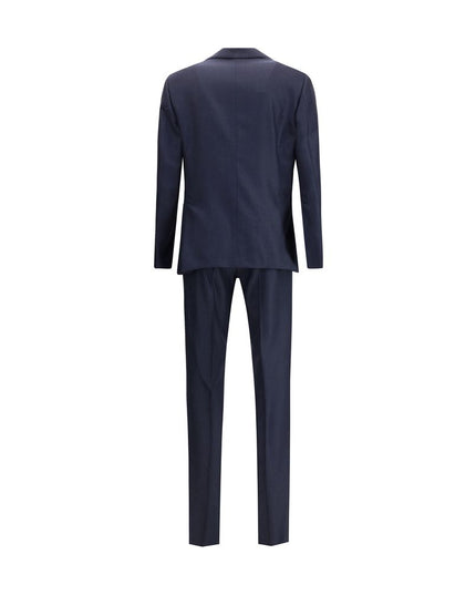 Lardini Blue Wool Two-Piece Suit
