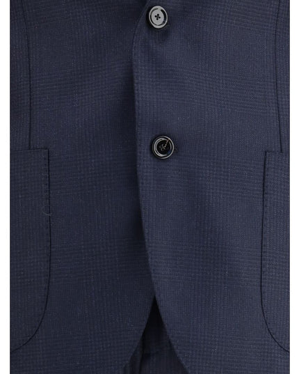 Lardini Blue Wool Two-Piece Suit