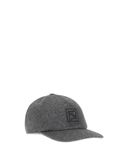 Fendi Gray Wool Cap (Baseball Hat)
