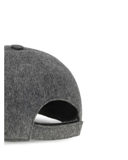 Fendi Gray Wool Cap (Baseball Hat)