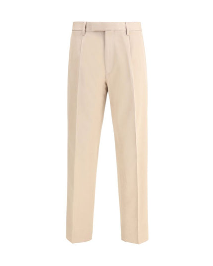 ZEGNA Beige Cotton Dress Pants