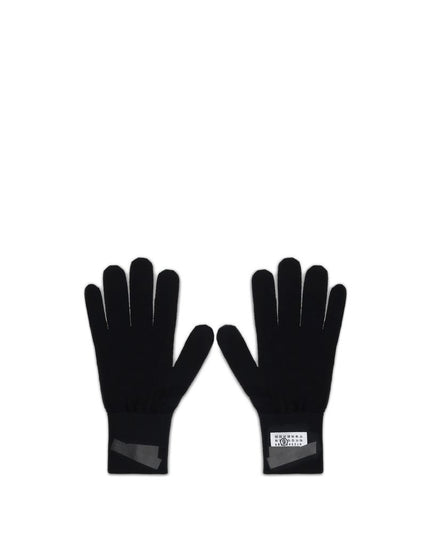 MM6 Black Wool Gloves