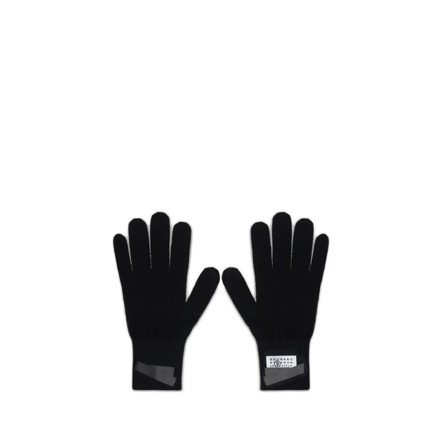 MM6 Black Wool Gloves