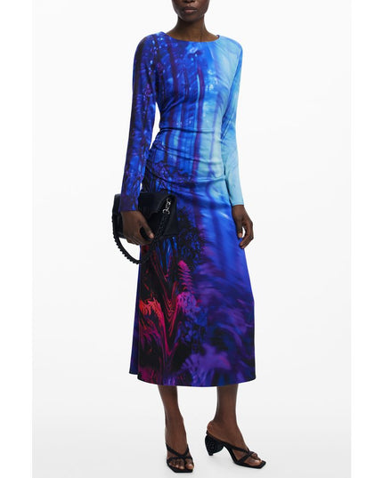 Desigual Blue Viscose Women Dress