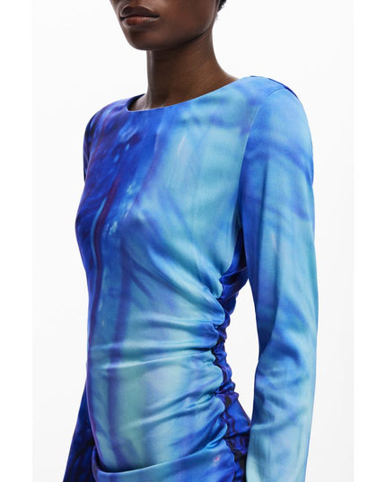 Desigual Blue Viscose Women Dress