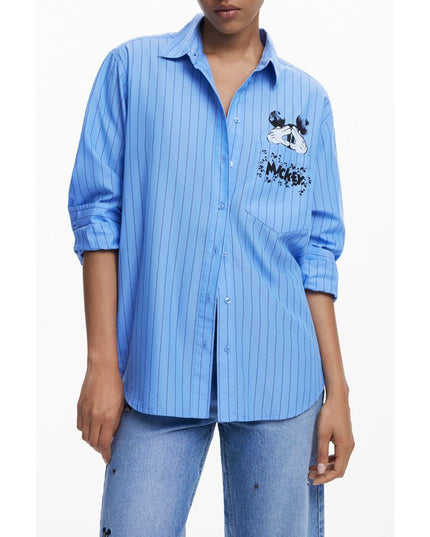 Desigual Blue Cotton Women Shirt