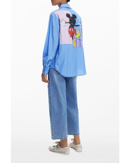 Desigual Blue Cotton Women Shirt