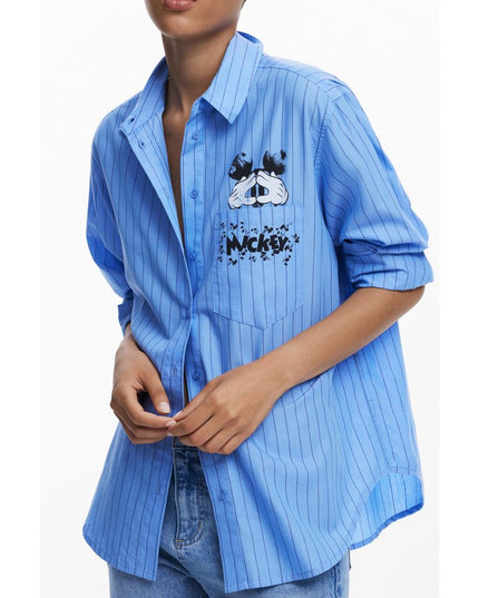 Desigual Blue Cotton Women Shirt