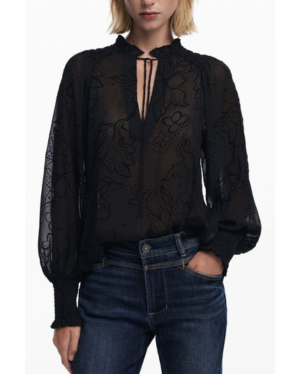 Desigual Black Polyester Women Blouse