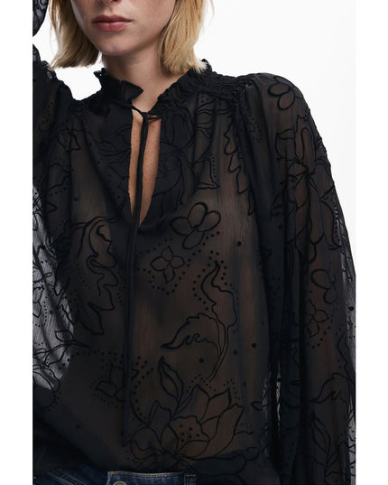 Desigual Black Polyester Women Blouse