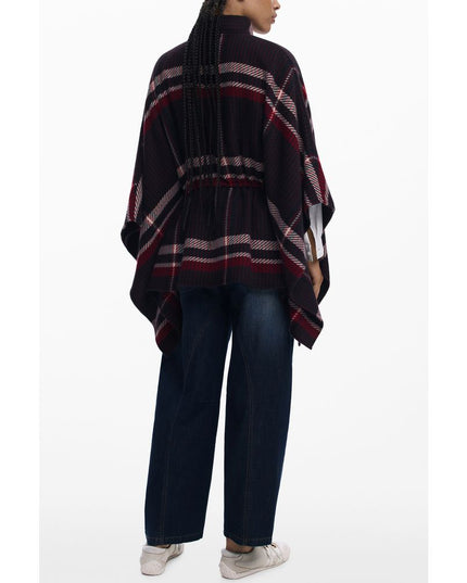 Desigual Black Polyester Women Poncho