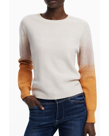 Desigual Beige Wool Women Sweater
