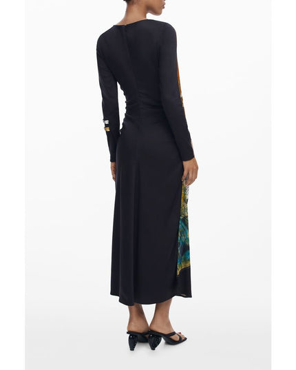 Desigual Black Viscose Women Dress