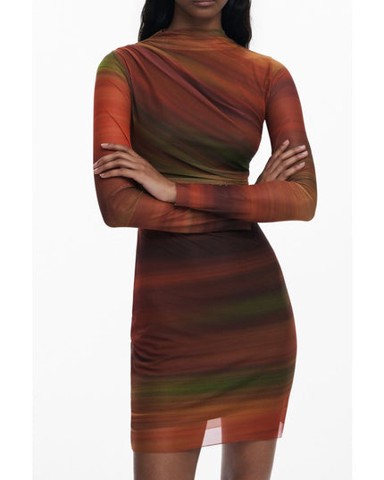 Desigual Orange Polyester Women Dress