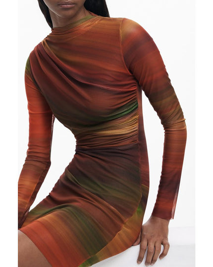 Desigual Orange Polyester Women Dress