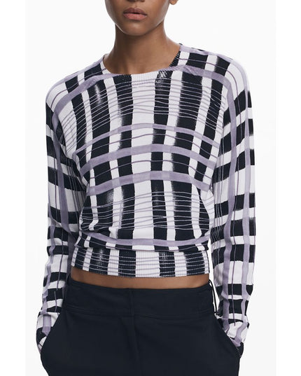 Desigual White Viscose Sweater