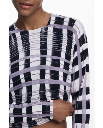 Desigual White Viscose Sweater