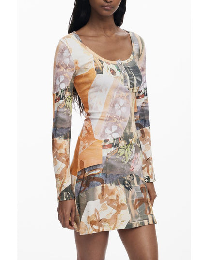 Desigual Beige Polyester Women Dress