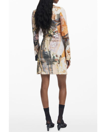 Desigual Beige Polyester Women Dress