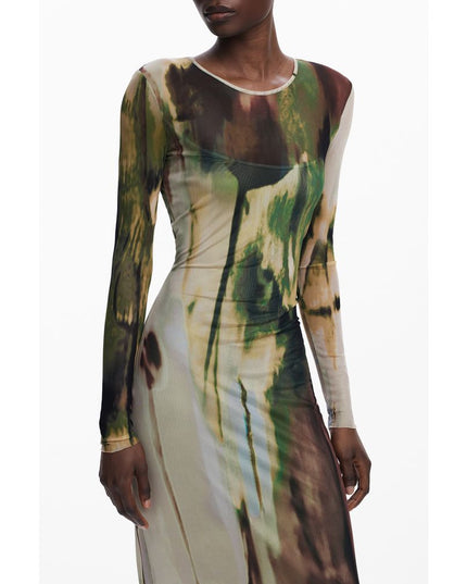 Desigual Green Polyester Women Dress