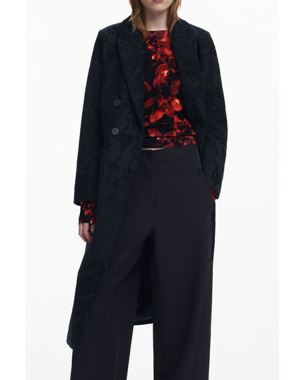 Desigual Black Polyester Women Coat