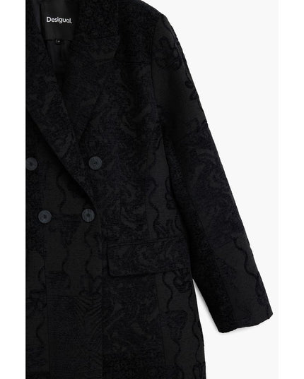 Desigual Black Polyester Women Coat