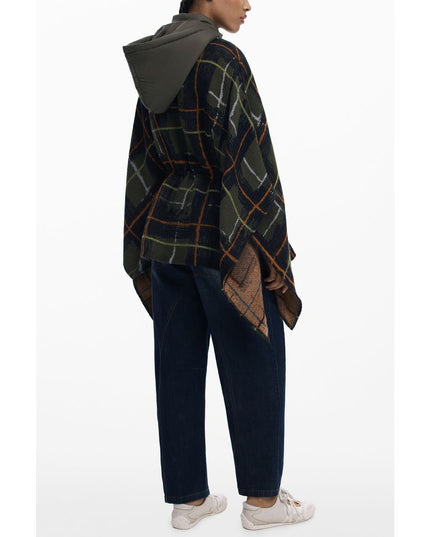 Desigual Green Polyester Women Poncho