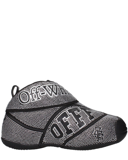 Off-White Black Cotton Sneakers