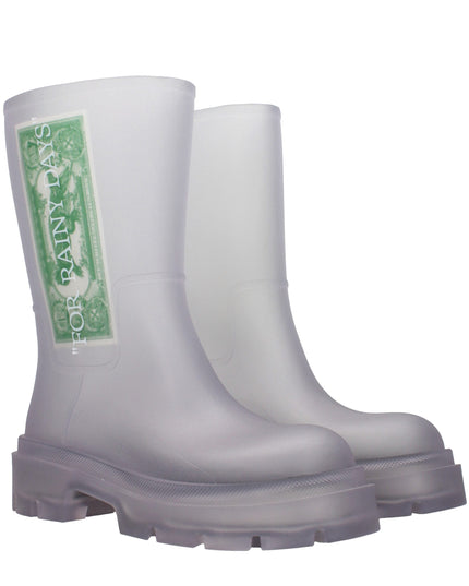 Off-White Transparent Pvc Ankle Boots