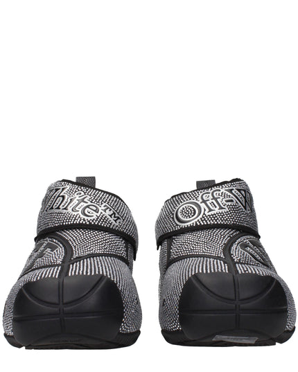 Off-White Black Cotton Sneakers