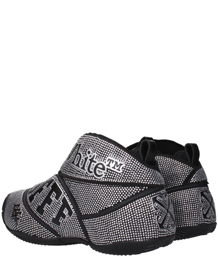 Off-White Black Cotton Sneakers