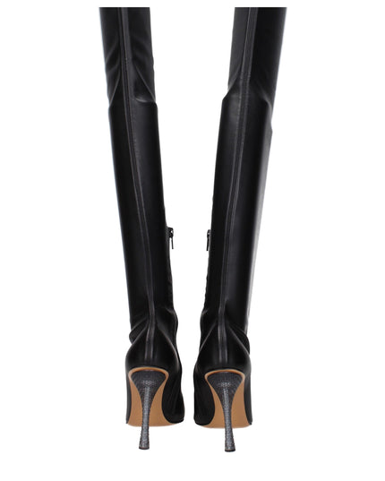 Off-White Black Leather Over The Knee