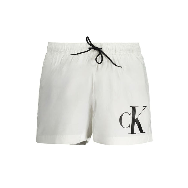 Calvin Klein White Polyester Swimwear