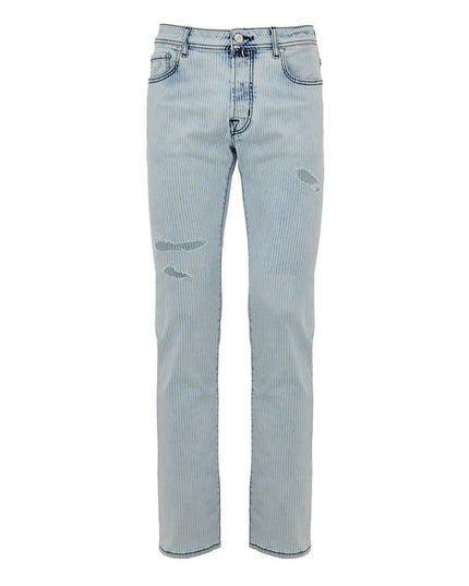 Jacob Cohen Blue Cotton Skinny Jean