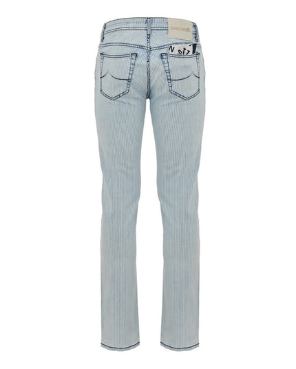 Jacob Cohen Blue Cotton Skinny Jean