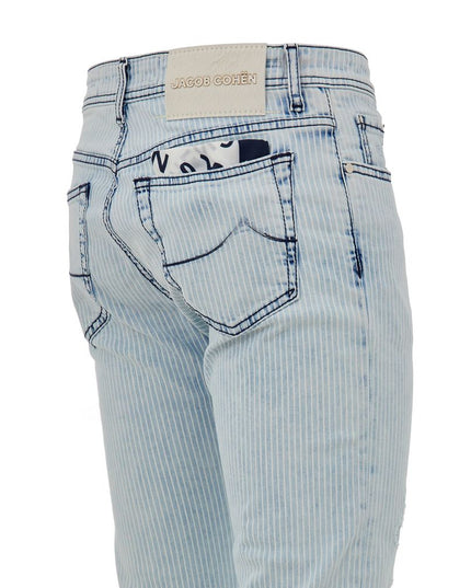 Jacob Cohen Blue Cotton Skinny Jean