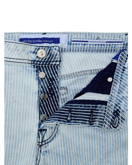 Jacob Cohen Blue Cotton Skinny Jean