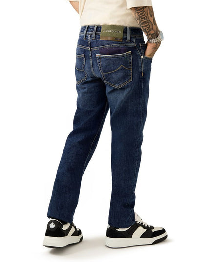 Jacob Cohen Blue Cotton Skinny Jean