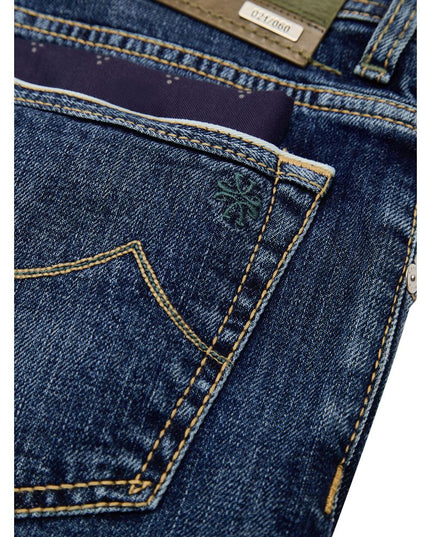 Jacob Cohen Blue Cotton Skinny Jean