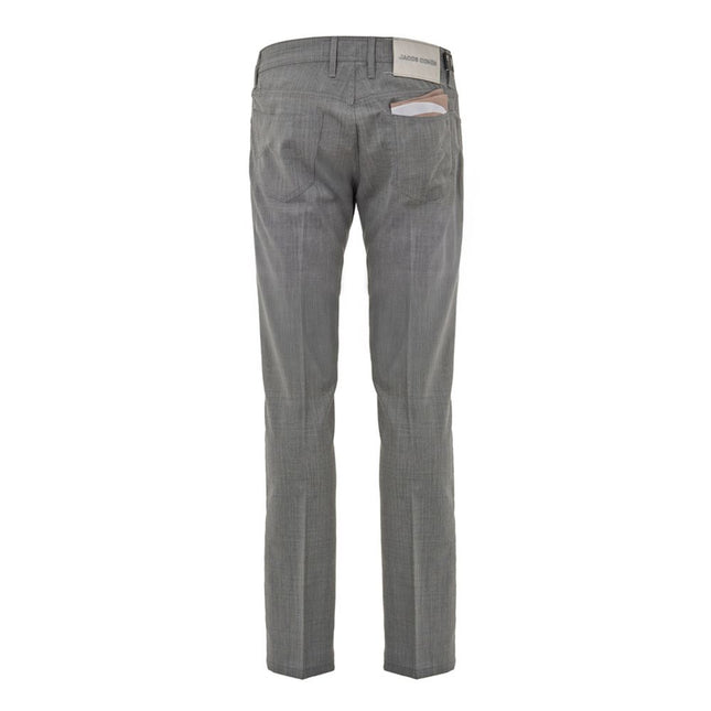 Jacob Cohen Gray Wool Casual Pants