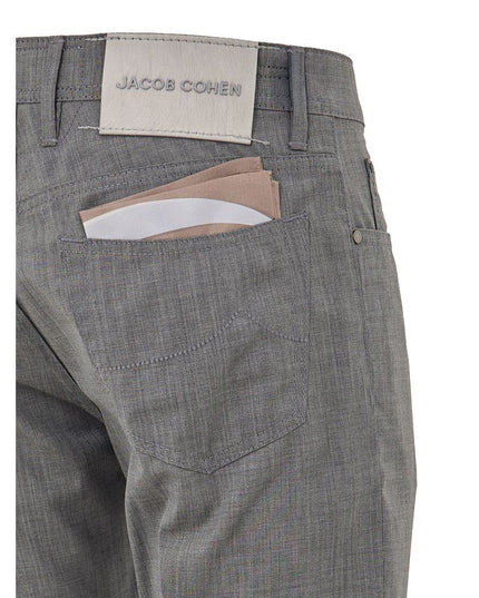 Jacob Cohen Gray Wool Casual Pants